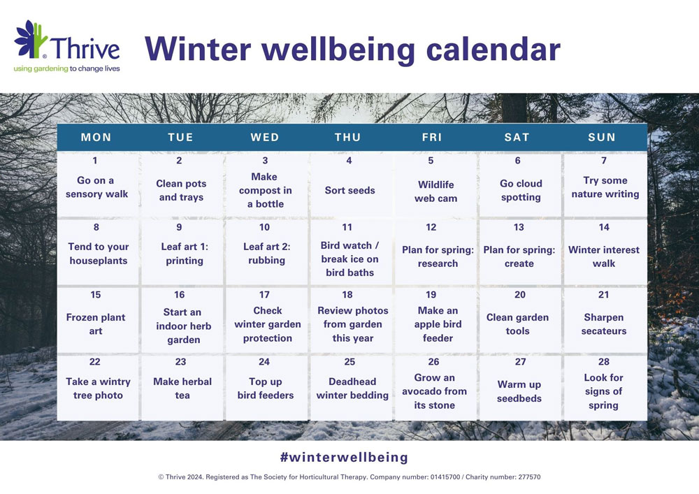 30 Winter Wellbeing Activities