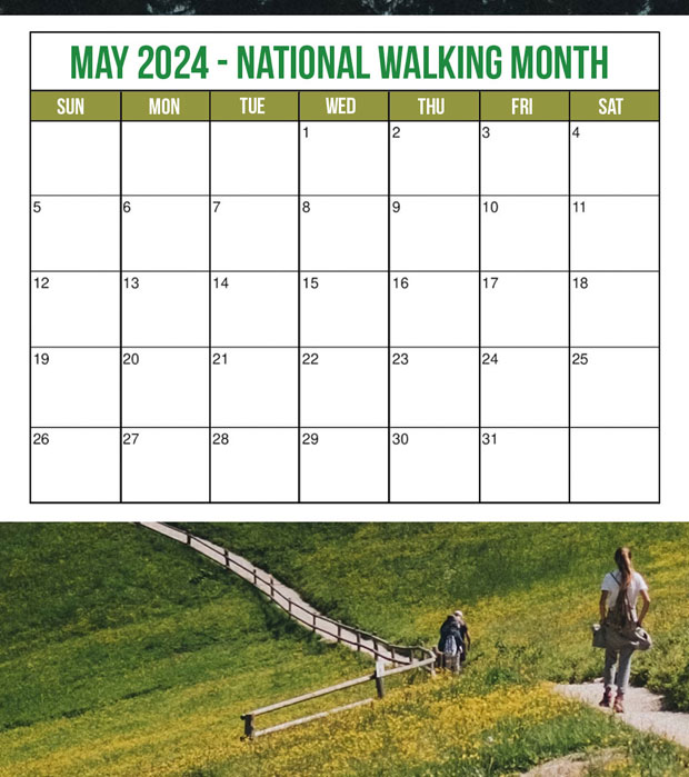 Challenge Yourself for National Walking Month UK 2024 - #WalkThisMay