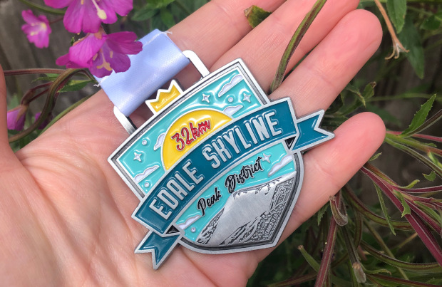 Edale Skyline Challenge Walk Medal Badge